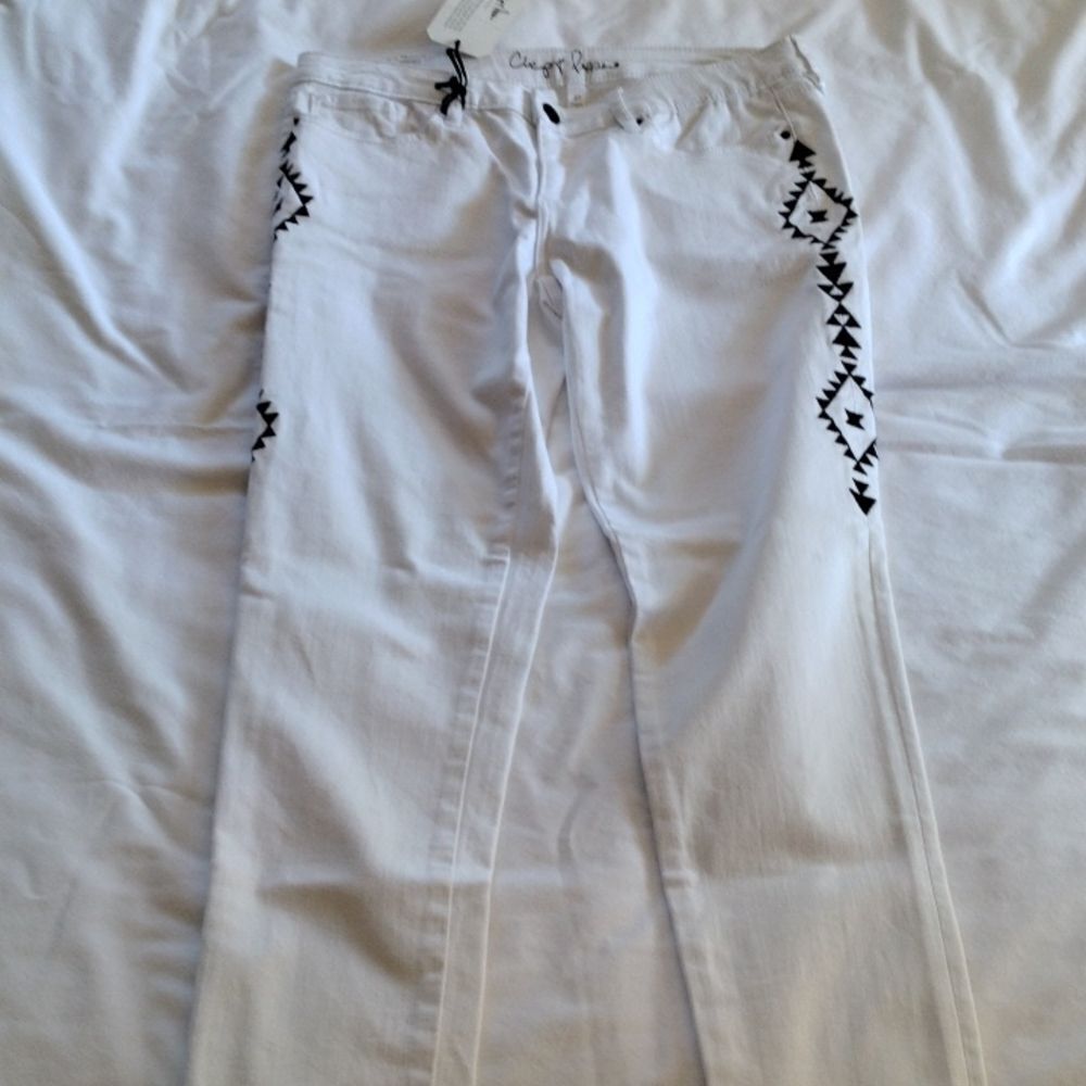 CHIP & Pepper white low rise skinny ankle stretch jeans sz 27. NWT
